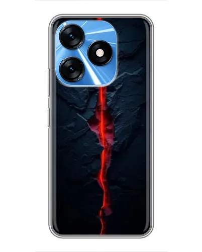 Чохол для TECNO Spark 10 з картинкою «Червона лавова тріщина» Чохол для TECNO Spark 10 з картинкою «Червона лавова тріщина»
