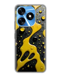 Чехол для TECNO Spark 10 с картинкой «Жидкое желтое золото» Чехол для TECNO Spark 10 с картинкой «Жидкое желтое золото»