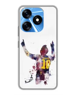 Чехол для TECNO Spark 10 с картинкой «Акварельный Месси Барселона» Чехол для TECNO Spark 10 с картинкой «Акварельный Месси Барселона»