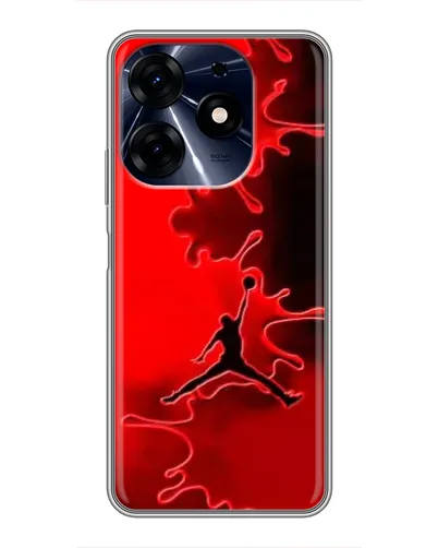 Чехол для TECNO Spark 10c с картинкой «Jordan Red Smoke»