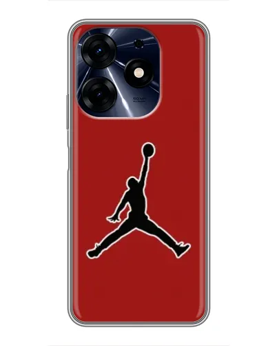 Чехол для TECNO Spark 10c с картинкой «Jordan Red Back»