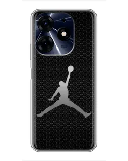 Чехол для TECNO Spark 10c с картинкой «Jordan Dark Carbon»
