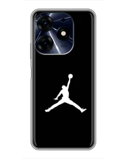 Чехол для TECNO Spark 10c с картинкой «Jordan Silhouette»