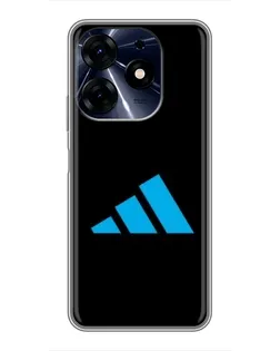 Чехол для TECNO Spark 10c с картинкой «Adidas Cyan Logo»