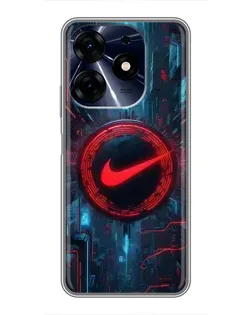 Чехол для TECNO Spark 10c с картинкой «Техногенный стиль Nike»