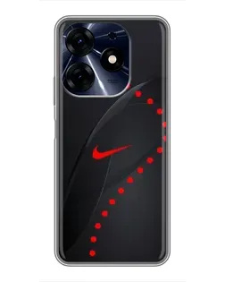 Чехол для TECNO Spark 10c с картинкой «Абстрактный дизайн Nike»