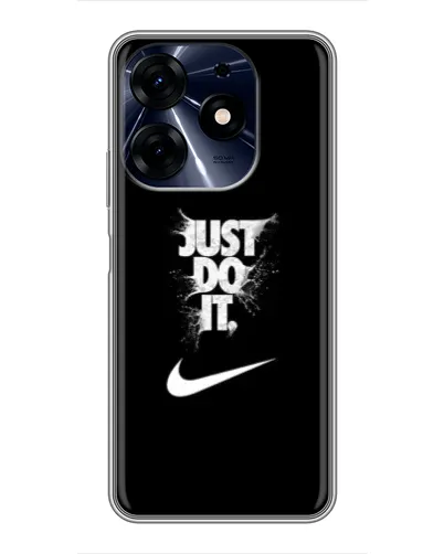 Чехол для TECNO Spark 10c с картинкой «Текстовый принт Nike»