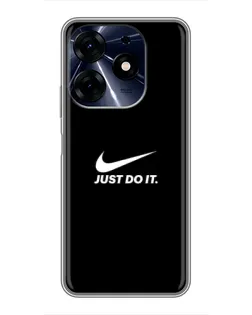 Чехол для TECNO Spark 10c с картинкой «Минимализм от Nike»