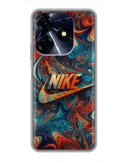 Чехол для TECNO Spark 10c с картинкой «Nike в абстракции»