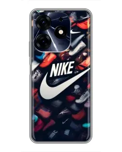 Чехол для TECNO Spark 10c с картинкой «Коллекция кроссовок Nike»