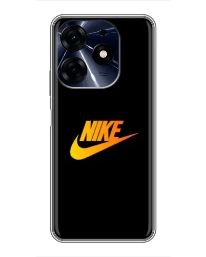 Чехол для TECNO Spark 10c с картинкой «Золотой логотип Nike»
