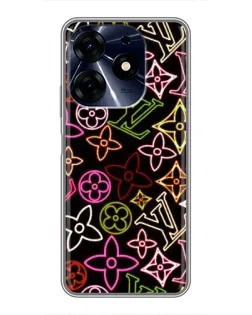 Чехол для TECNO Spark 10c с картинкой «Неоновый микс Nike» Чехол для TECNO Spark 10c с картинкой «Неоновый микс Nike»