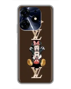 Чехол для TECNO Spark 10c с картинкой «LV и Микки Маус» Чехол для TECNO Spark 10c с картинкой «LV и Микки Маус»