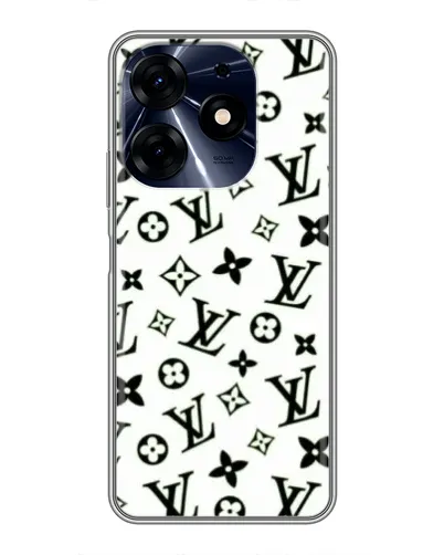 Чехол для TECNO Spark 10c с картинкой «Монохромный хаос LV» Чехол для TECNO Spark 10c с картинкой «Монохромный хаос LV»