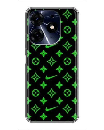 Чехол для TECNO Spark 10c с картинкой «Неоновый принт LV» Чехол для TECNO Spark 10c с картинкой «Неоновый принт LV»