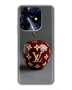 Чехол для TECNO Spark 10c с картинкой «Красное яблоко LV»