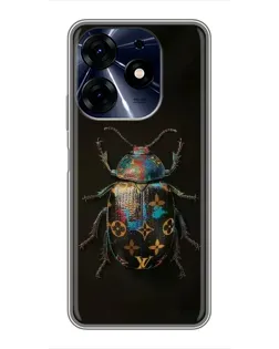 Чехол для TECNO Spark 10c с картинкой «LV — мраморный принт»