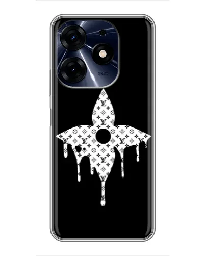 Чехол для TECNO Spark 10c с картинкой «Цветочная монограмма» Чехол для TECNO Spark 10c с картинкой «Цветочная монограмма»