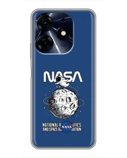 Чехол для TECNO Spark 10c с картинкой «NASA — лунная миссия» Чехол для TECNO Spark 10c с картинкой «NASA — лунная миссия»