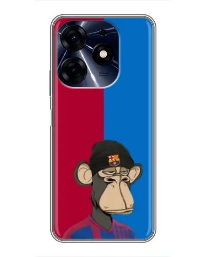 Чехол для TECNO Spark 10c с картинкой «Bored Ape — фанат Барсы» Чехол для TECNO Spark 10c с картинкой «Bored Ape — фанат Барсы»