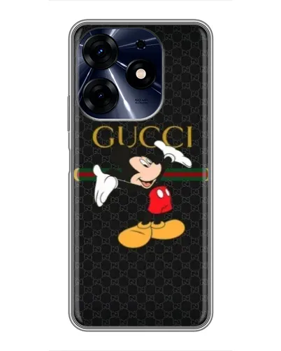 Чехол для TECNO Spark 10c с картинкой «Микки Маус Gucci»