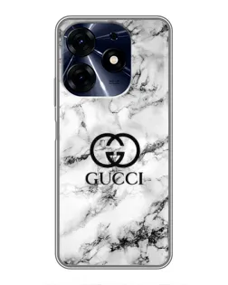 Чехол для TECNO Spark 10c с картинкой «Gucci — мраморный шик»