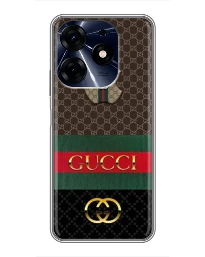 Чехол для TECNO Spark 10c с картинкой «Gucci — брендированный десерт»