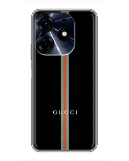 Чехол для TECNO Spark 10c с картинкой «Gucci — строгая линия»