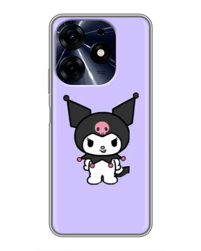 Чехол для TECNO Spark 10c с картинкой «Kuromi — нежный фиолетовый»