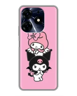Чехол для TECNO Spark 10c с картинкой «My Melody и Kuromi»