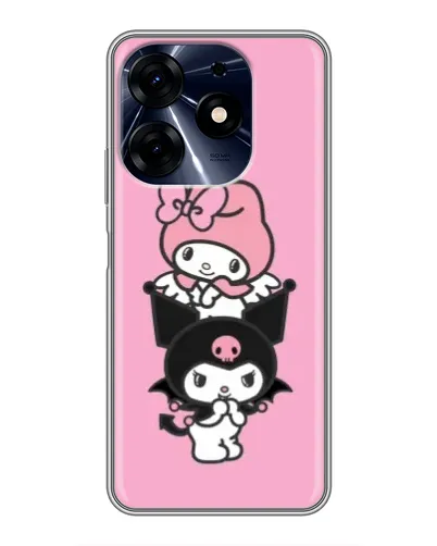 Чехол для TECNO Spark 10c с картинкой «My Melody и Kuromi»