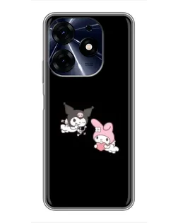 Чехол для TECNO Spark 10c с картинкой «My Melody и Kuromi»