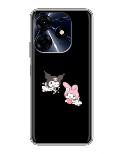 Чехол для TECNO Spark 10c с картинкой «My Melody и Kuromi»
