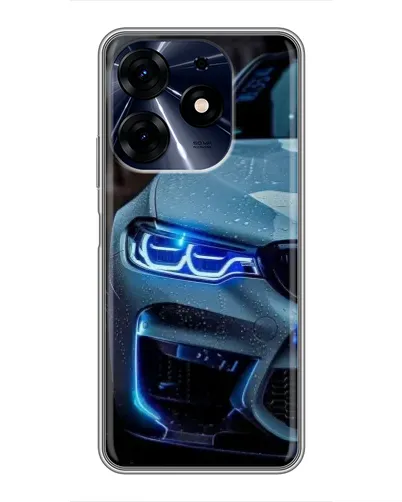 Чехол для TECNO Spark 10c с картинкой «Взгляд BMW с синими фарами» Чехол для TECNO Spark 10c с картинкой «Взгляд BMW с синими фарами»