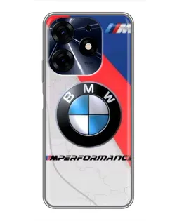 Чехол для TECNO Spark 10c с картинкой «BMW Performance стиль»