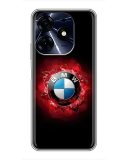 Чехол для TECNO Spark 10c с картинкой «Логотип BMW — вспышка»