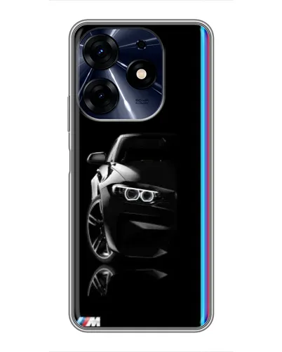 Чехол для TECNO Spark 10c с картинкой «Силуэт BMW в темноте» Чехол для TECNO Spark 10c с картинкой «Силуэт BMW в темноте»