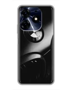 Чехол для TECNO Spark 10c с картинкой «Эмблема BMW — макро»