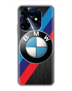 Чехол для TECNO Spark 10c с картинкой «BMW M-stripes стиль»