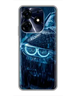 Чехол для TECNO Spark 10c с картинкой «BMW под дождем»