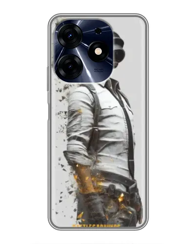 Чехол для TECNO Spark 10c с картинкой «PUBG — боец в пыли»