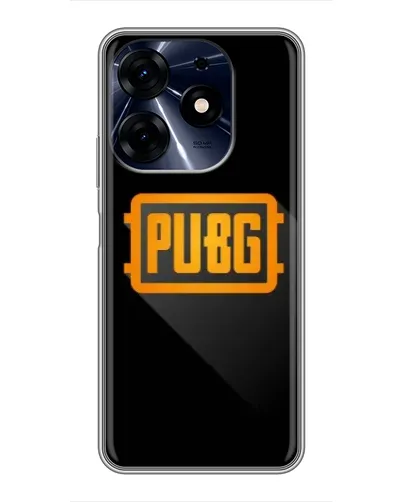 Чехол для TECNO Spark 10c с картинкой «PUBG — рамка лого»