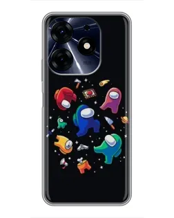 Чехол для TECNO Spark 10c с картинкой «Among Us космос»