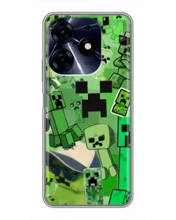 Чохол для TECNO Spark 10c з картинкою «Кріпери Minecraft» Чохол для TECNO Spark 10c з картинкою «Кріпери Minecraft»