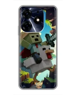 Чохол для TECNO Spark 10c з картинкою «Стів та гусь» Чохол для TECNO Spark 10c з картинкою «Стів та гусь»