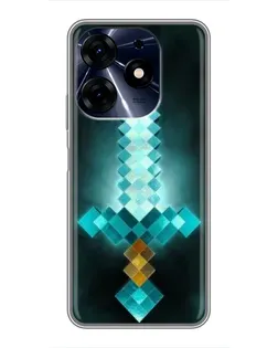 Чохол для TECNO Spark 10c з картинкою «Алмазний меч неон» Чохол для TECNO Spark 10c з картинкою «Алмазний меч неон»