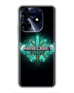 Чохол для TECNO Spark 10c з картинкою «Minecraft Diamond лого» Чохол для TECNO Spark 10c з картинкою «Minecraft Diamond лого»