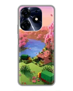Чохол для TECNO Spark 10c з картинкою «Рожеве дерево Minecraft» Чохол для TECNO Spark 10c з картинкою «Рожеве дерево Minecraft»