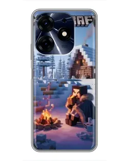 Чохол для TECNO Spark 10c з картинкою «Зимовий Minecraft» Чохол для TECNO Spark 10c з картинкою «Зимовий Minecraft»