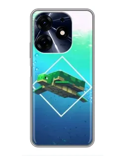 Чохол для TECNO Spark 10c з картинкою «Черепаха Minecraft» Чохол для TECNO Spark 10c з картинкою «Черепаха Minecraft»
